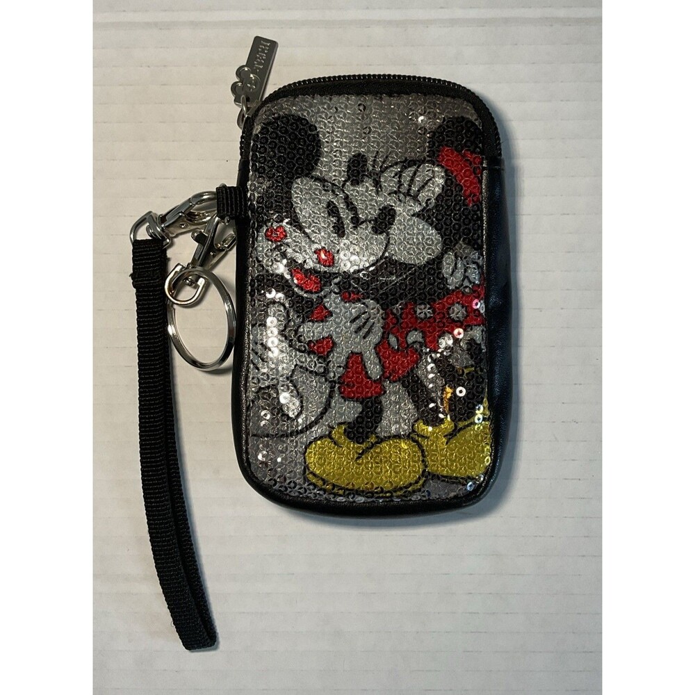Disney Mickey & Minnie Mouse - Phone Case Coin Purse Wristlet Bag